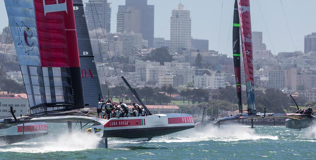 San Francisco, 13/07/13
34th Americaâ€™s Cup
Luna Rossa Challenge 2013 Louis Vuitton Cup
Photo: Â© Luna Rossa/Carlo Borlenghi photo copyright Carlo Borlenghi/Luna Rossa http://www.lunarossachallenge.com taken at  and featuring the  class