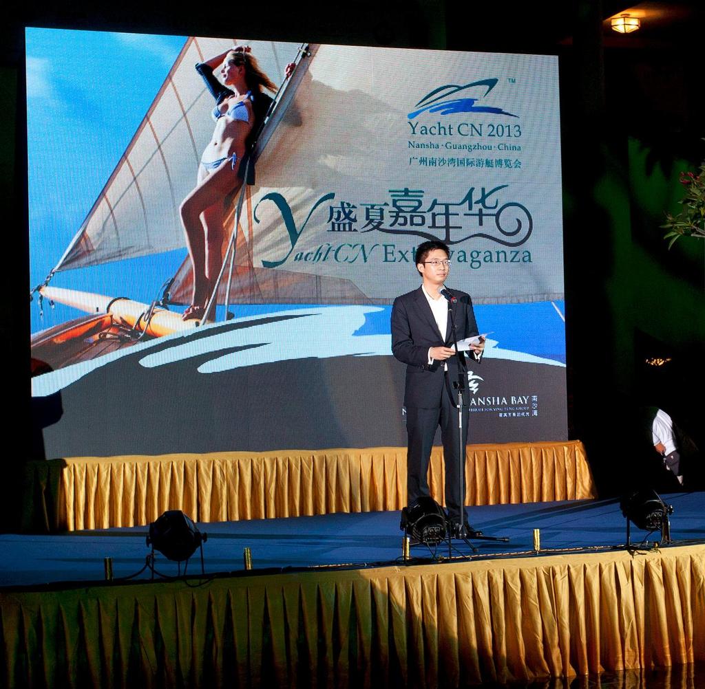 Nansha Yacht CN 60 Days Extravaganza 2013 - Eric Fok, Commodore of Nansha Marina Club © Guy Nowell http://www.guynowell.com