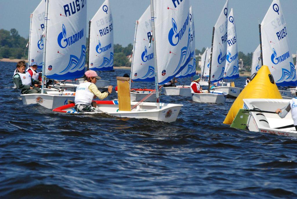 Optimists during the third event of the series - Optimists of the Northern Capital – The Gazprom Cup 2013 photo copyright  Denis Razumovich taken at  and featuring the  class