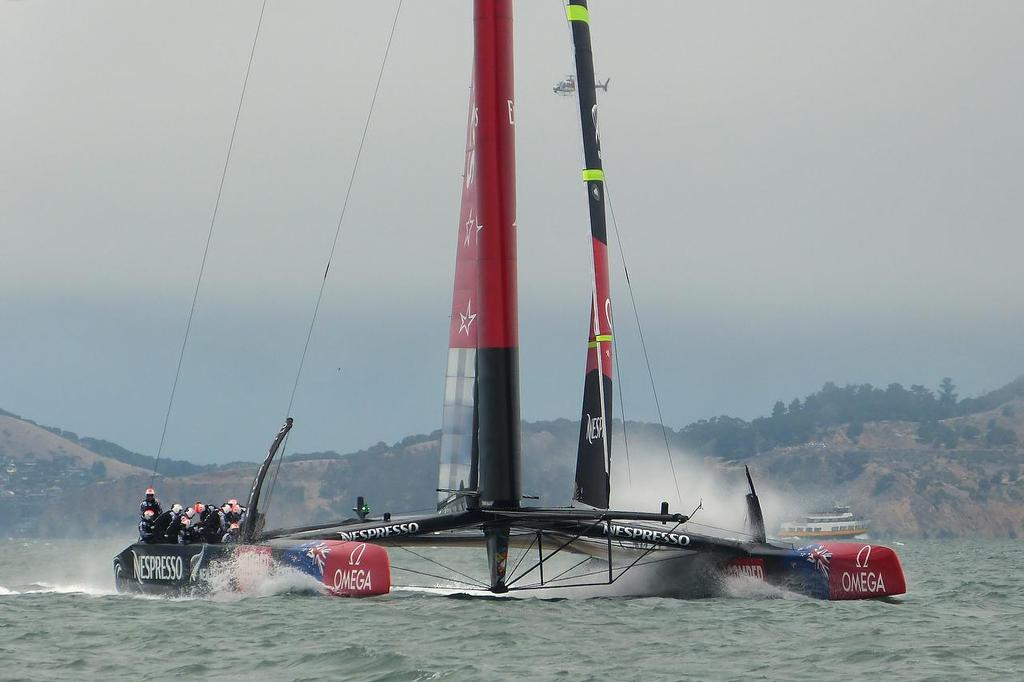 Emirates Team NZ - Louis Vuitton Cup, Round Robin 3, Race 1, July 18, 2013 © John Navas 