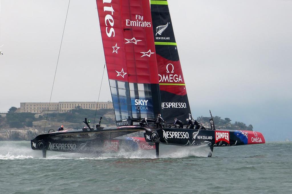 Emirates Team NZ - Louis Vuitton Cup, Round Robin 3, Race 1, July 18, 2013 © John Navas 