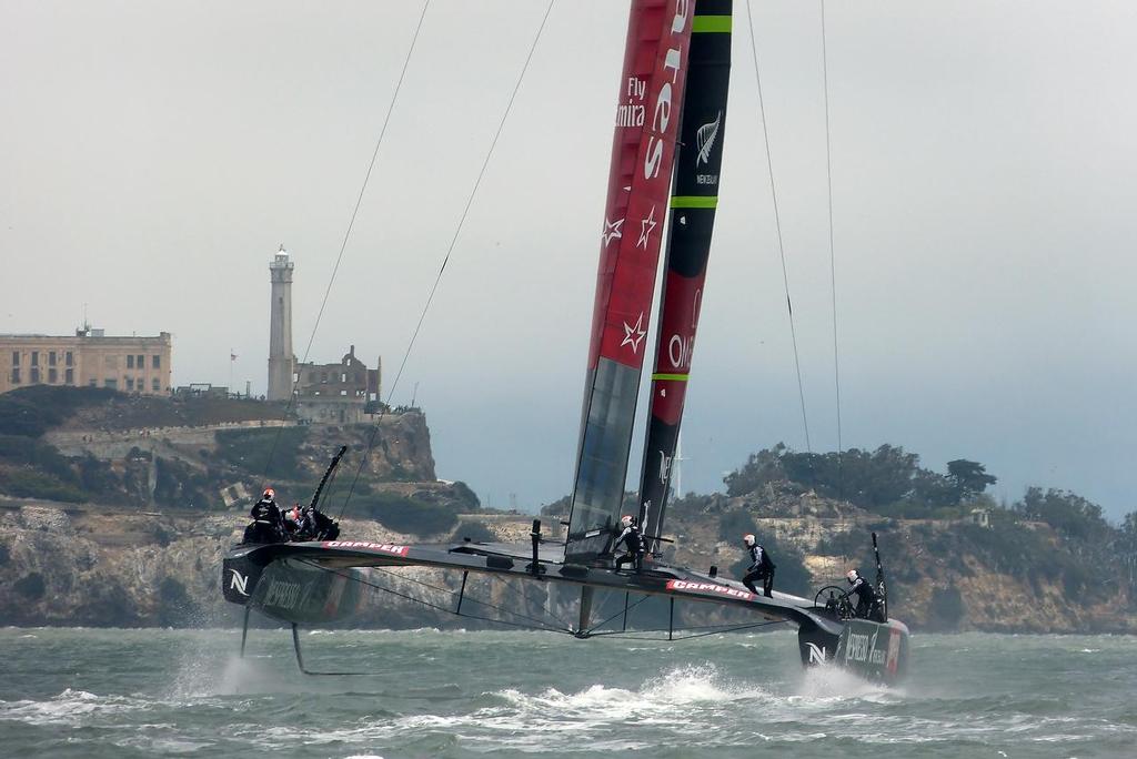 Emirates Team NZ - Louis Vuitton Cup, Round Robin 3, Race 1, July 18, 2013 © John Navas 