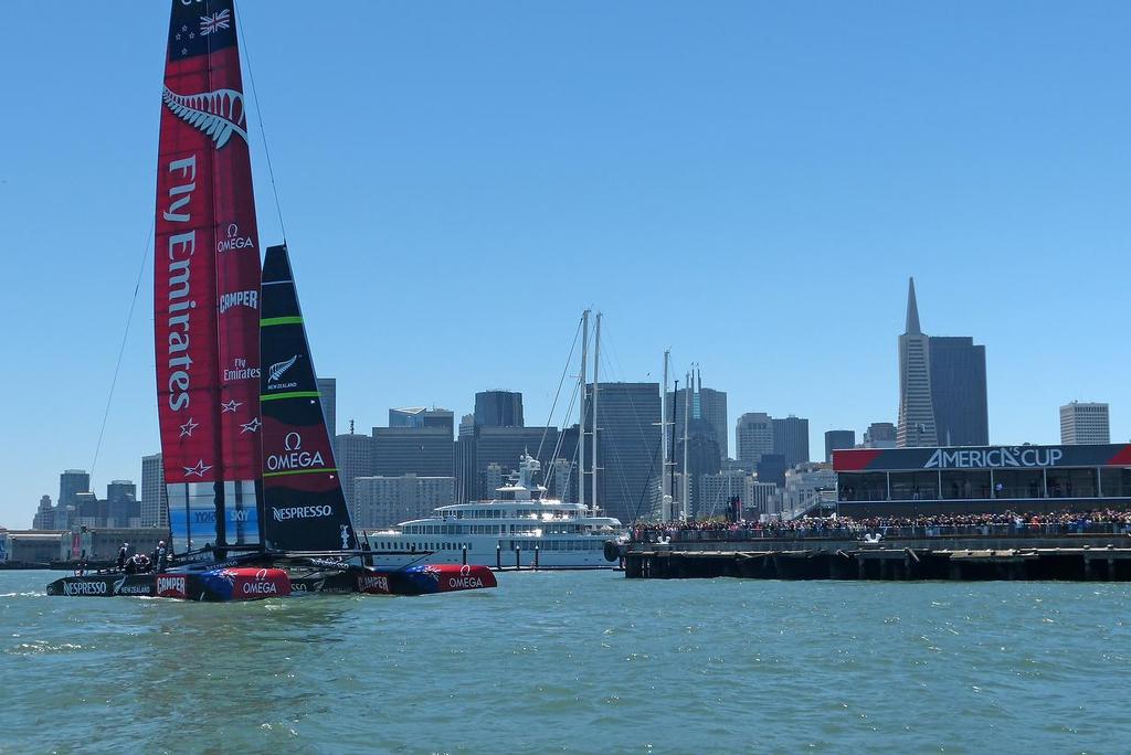 Emirates Team NZ - Louis Vuitton Cup, Round Robin 3, Race 1, July 18, 2013 © John Navas 