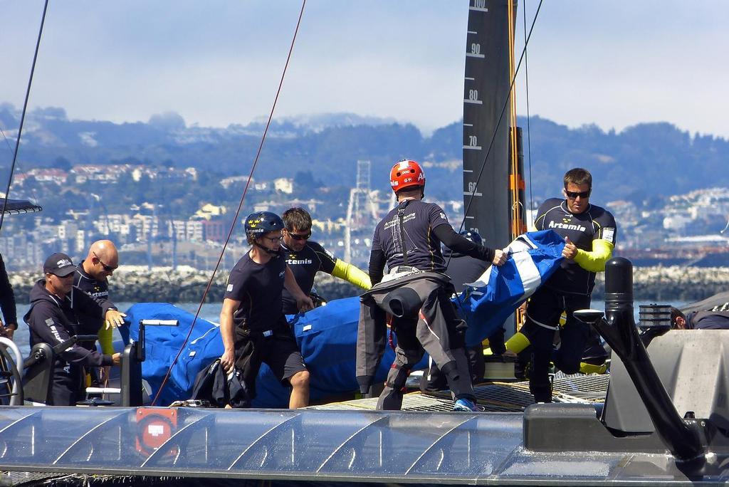 Artemis Racing - Training, San Francisco - July 26, 2013 photo copyright John Navas  taken at  and featuring the  class