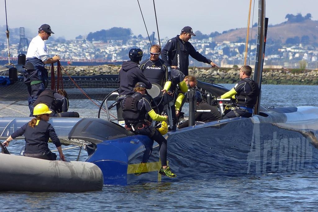 Artemis Racing - Training, San Francisco - July 26, 2013 © John Navas 