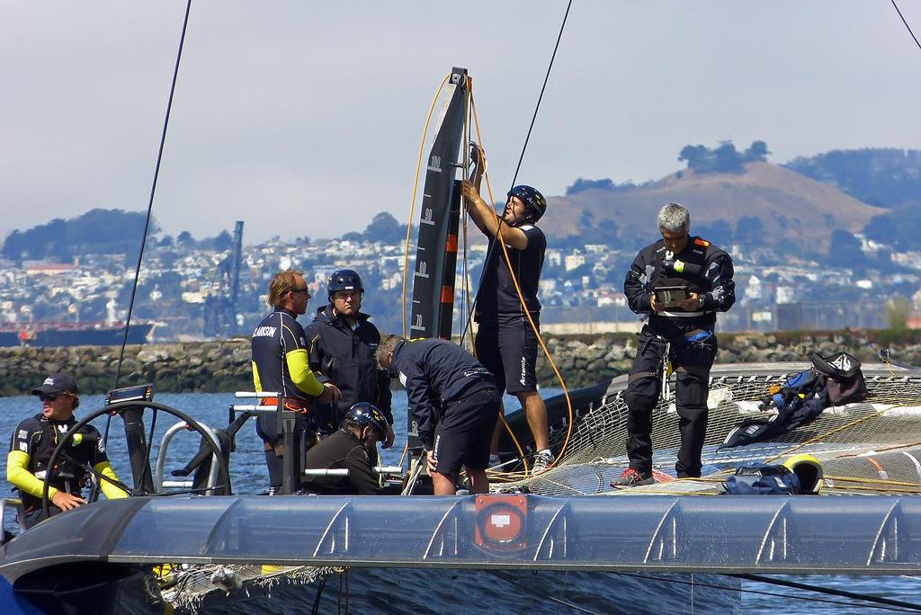 Artemis Racing - Training, San Francisco - July 26, 2013 photo copyright John Navas  taken at  and featuring the  class