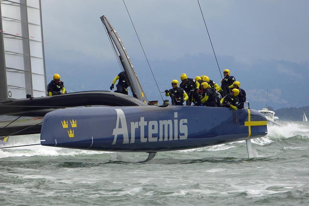 Artemis Racing - Training, San Francisco - July 26, 2013 photo copyright John Navas  taken at  and featuring the  class