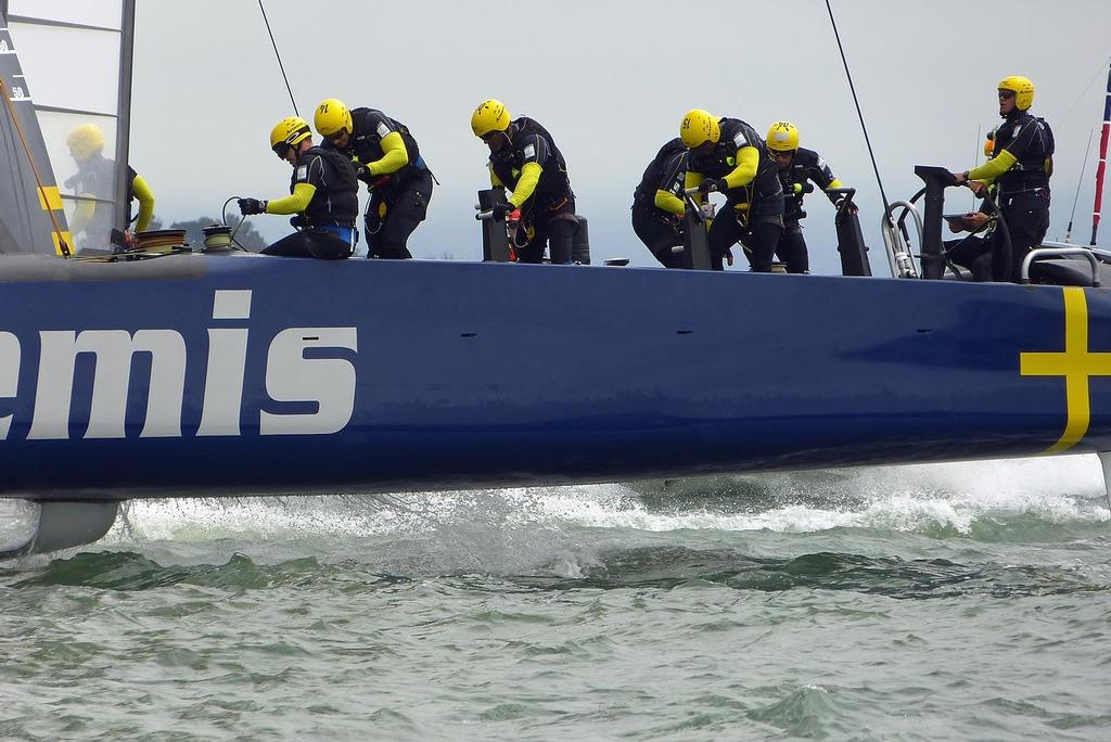 Artemis Racing - Training, San Francisco - July 26, 2013 photo copyright John Navas  taken at  and featuring the  class