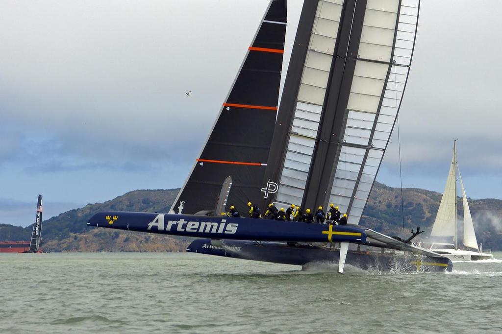 Artemis Racing - Training, San Francisco - July 26, 2013 photo copyright John Navas  taken at  and featuring the  class