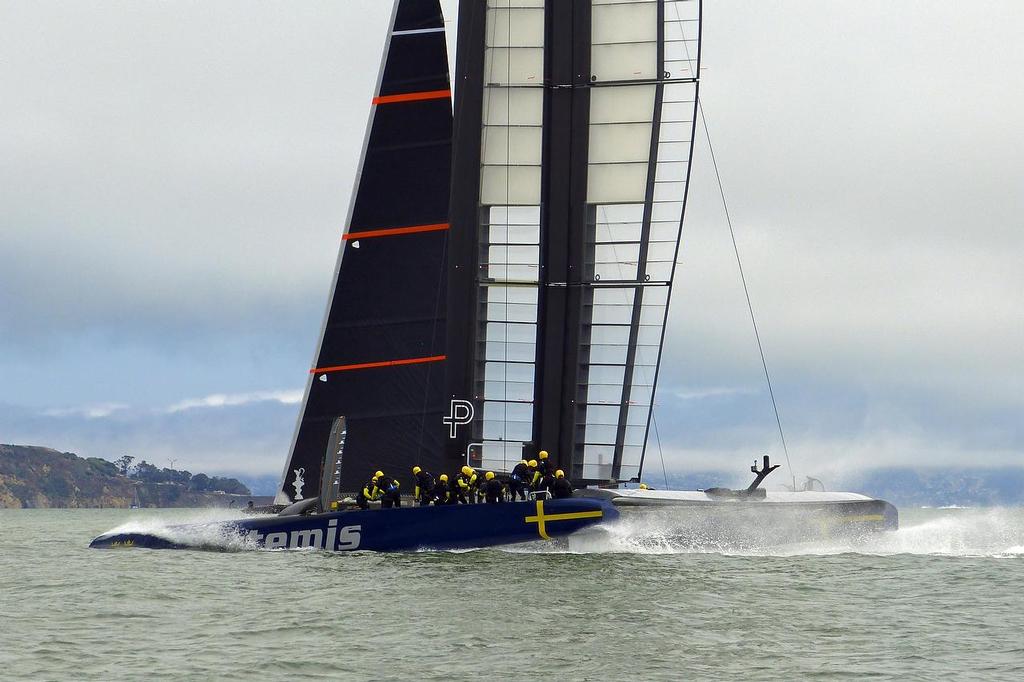 Artemis Racing - Training, San Francisco - July 26, 2013 © John Navas 