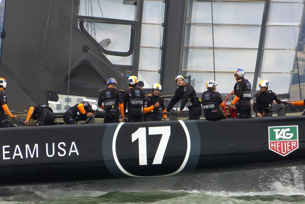 Oracle Team USA - Training, San Francisco - July 26, 2013 photo copyright John Navas  taken at  and featuring the  class