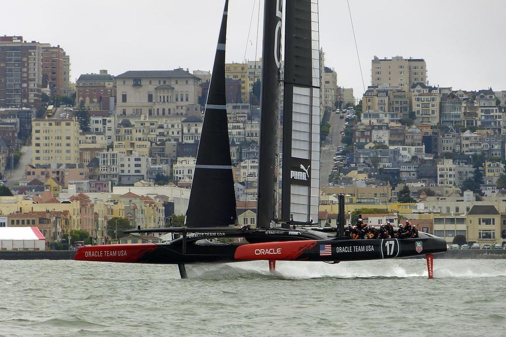 Oracle Team USA - Training, San Francisco - July 26, 2013 © John Navas 