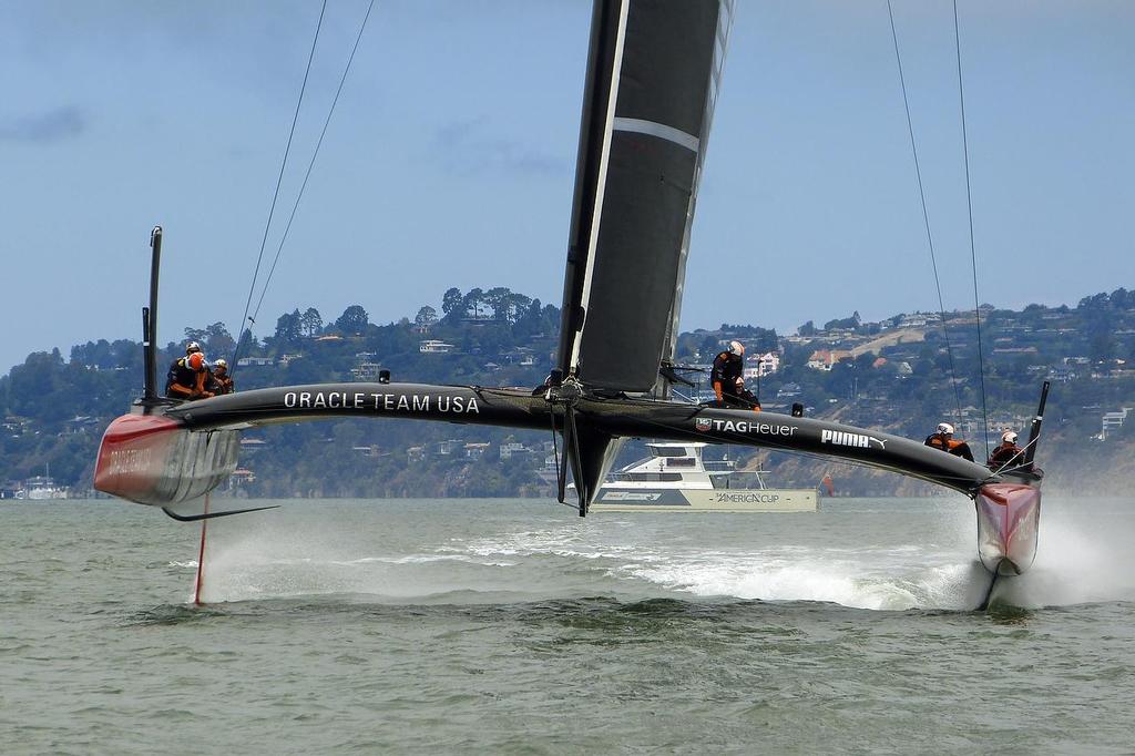 Oracle Team USA - Training, San Francisco - July 26, 2013 photo copyright John Navas  taken at  and featuring the  class