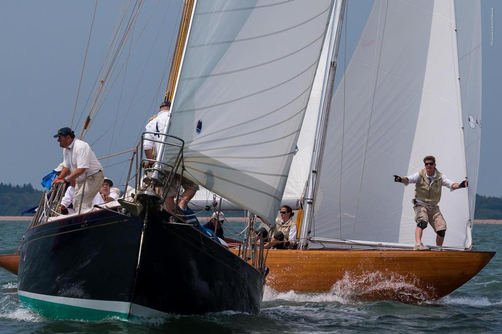 2013 Panerai British Classic Week Cowes, United Kingdom- Panerai Classic Yacht Challenge Infanta and Athena<br />
<br />
 © Panerai / Guido Cantini / seasee.com