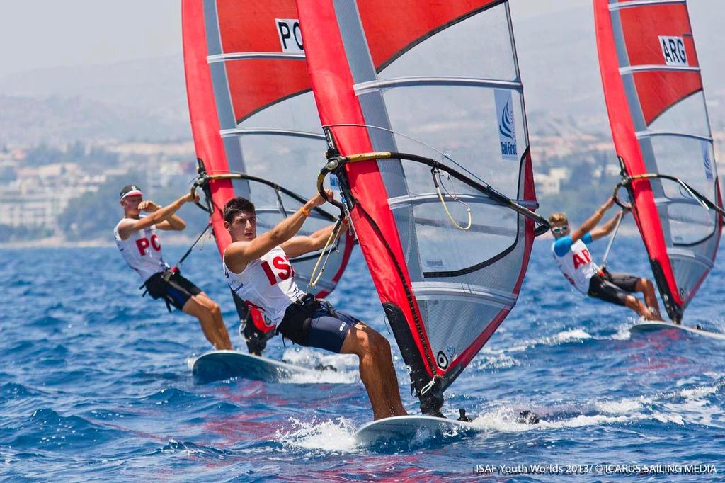 RSX Boys on day 2 - 2013 ISAF Youth World Sailing Championships photo copyright  Icarus / ISAF Youth Worlds http://www.isafyouthworlds.com/ taken at  and featuring the  class