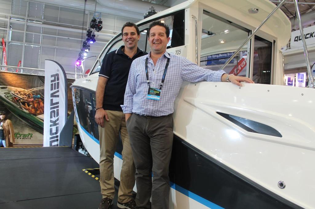 Scott huther & Nicholas Bedggod Collins Marine - 2013 Sydney International Boat Show photo copyright Jeni Bone taken at  and featuring the  class