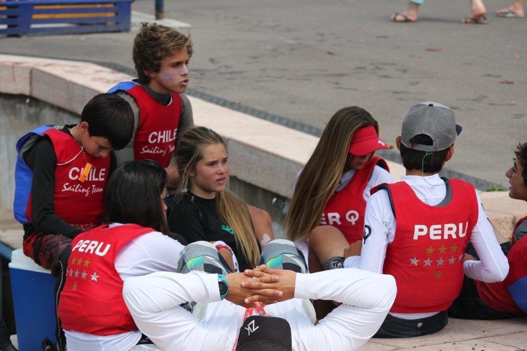 Team Peru & Chile - NZ Optimist Team Day 4 2013 World Championships photo copyright NZ Optimist Team taken at  and featuring the  class