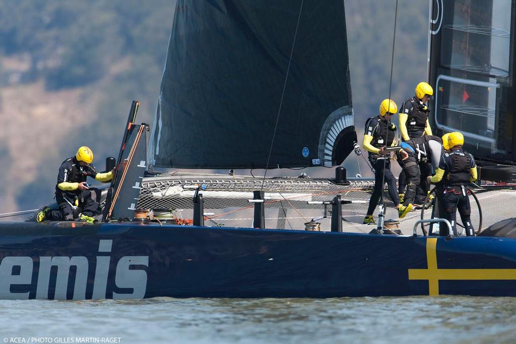 34th America’s Cup - Artemis Racing AC72 first Sail photo copyright ACEA - Photo Gilles Martin-Raget http://photo.americascup.com/ taken at  and featuring the  class