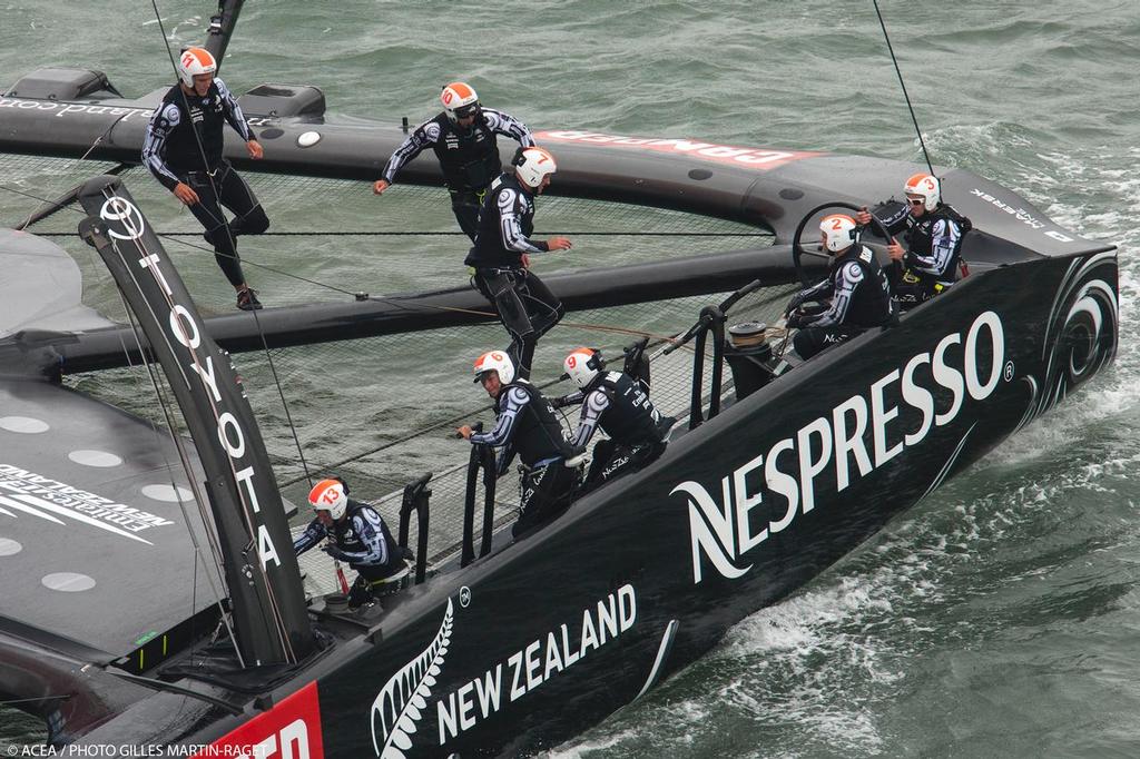 Louis Vuitton Cup - Race Day 12 - Emirates Team New Zealand photo copyright ACEA - Photo Gilles Martin-Raget http://photo.americascup.com/ taken at  and featuring the  class