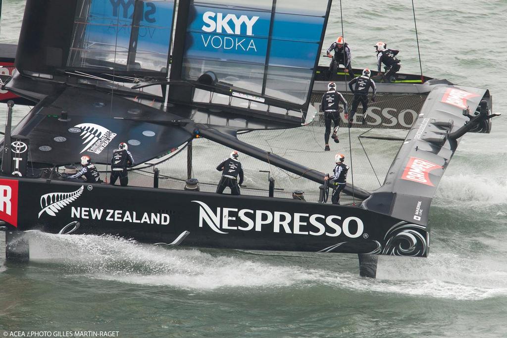 Louis Vuitton Cup - Race Day 12 - Emirates Team New Zealand photo copyright ACEA - Photo Gilles Martin-Raget http://photo.americascup.com/ taken at  and featuring the  class