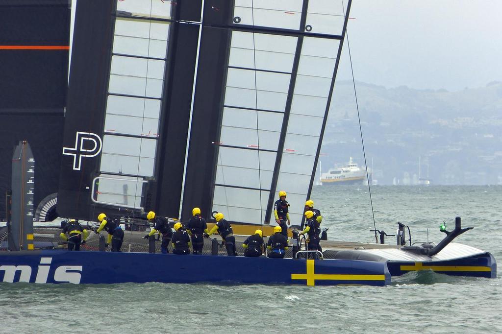  Oracle Team USA and Artemis Racing - San Francisco, July 31 2013 © John Navas 