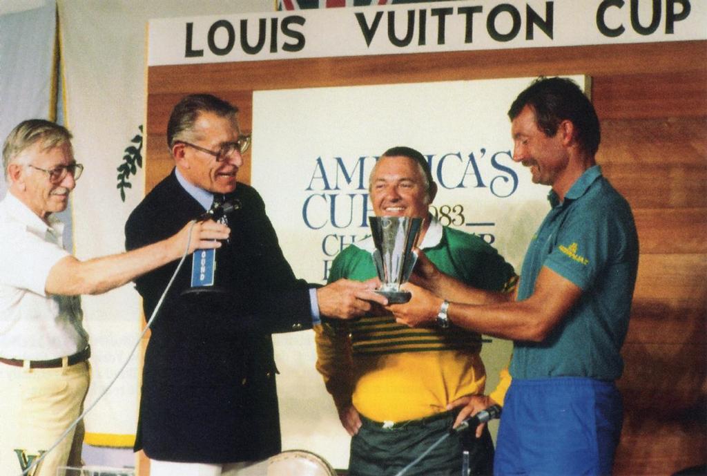 Australia II win the Louis Vuitton Cup ahead of what was to be an historic America&rsquo;s Cup win photo copyright Paul Darling Photography Maritime Productions www.sail-world.com/nz taken at  and featuring the  class