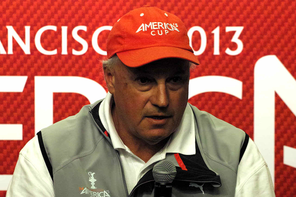 Regatta Director Iain Murray - at this morning’s America’s Cup media Conference photo copyright Chuck Lantz http://www.ChuckLantz.com taken at  and featuring the  class