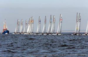 2013 Nacra 17 World Championship photo copyright Thom Touw http://www.thomtouw.com taken at  and featuring the  class