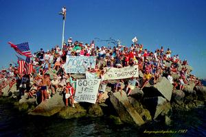 1987 America&rsquo;s cup - Americas Cup 1987 The Welcome Committee photo copyright Kenyon Sports taken at  and featuring the  class