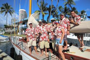 DORADE crew at Hawaii YC - LA-Honolulu Transpac race 2013 photo copyright Leslie Demeuse Disney taken at  and featuring the  class