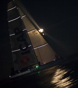 ICAP LEOPARD,Mike Slade, rounding Fastnet Rock photo copyright  Rolex / Carlo Borlenghi http://www.carloborlenghi.net taken at  and featuring the  class
