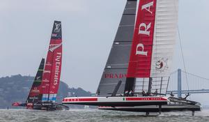 San Francisco, 21/07/13 34th America&rsquo;s Cup Luna Rossa Challenge and Emirates Team New Zealand 2013 Louis Vuitton Cup
Protected by Copyright photo copyright Carlo Borlenghi/Luna Rossa http://www.lunarossachallenge.com taken at  and featuring the  class