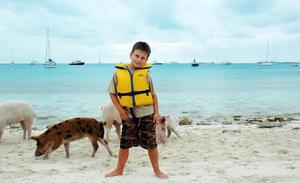 Today sailors come in droves to swim with the pigs photo copyright  SW taken at  and featuring the  class