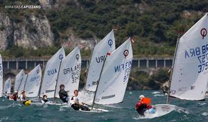 Red Fleet Day 1 - Day 1, 2013 Optimist World Championships, Day 1 photo copyright Matias Capizzano http://www.capizzano.com taken at  and featuring the  class