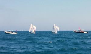 Sam and Zac winning race two, Blue flight, Day 3 420 Worlds, 2013 photo copyright Rob Burn taken at  and featuring the  class