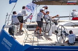 The Gazprom Swan 60 World Championship are led by a father daughter duo - 2013 Gazprom Swan European Regatta photo copyright Kurt Arrigo/ Nautor's Swan taken at  and featuring the  class
