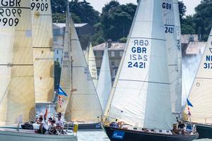 The Gazprom Swan European Regatta fleet created a starting spectacle - 2013 Swan European Regatta photo copyright Kurt Arrigo/ Nautor's Swan taken at  and featuring the  class