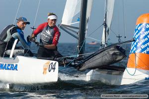 Vaireaux and Audinet racing - 2013 Nacra 17 World Championship photo copyright Laurens Morel taken at  and featuring the  class