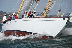Dorade passing Yuca in the 2012 Transatlantic photo copyright Amory Ross http://www.amoryross.com taken at  and featuring the  class