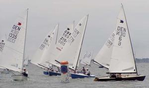 2013 OK Dinghy Europeans day 4 photo copyright Norbert Pertrausch taken at  and featuring the  class
