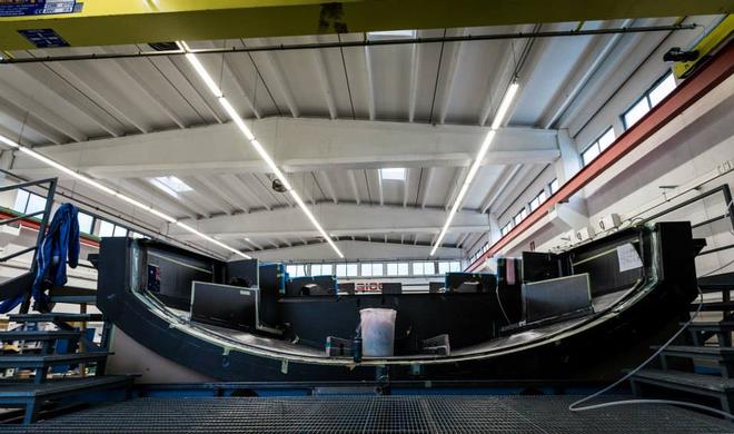 March 2015 - Team Vestas Wind rebuild at Persico Marine, Bergamo. Italy © Brian Carlin - Team Vestas Wind