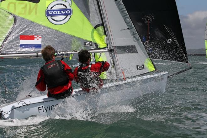 RS Feva Class racing in the Eurocup Series © Peter Newton