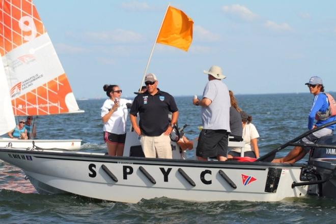 (Todd Fedyszyn, 2nd from left, coaching at St. Petersburg Yacht Club. Photo: Dan Goldman) - USOC Coach Recognition Program © Will Ricketson / US Sailing Team http://home.ussailing.org/