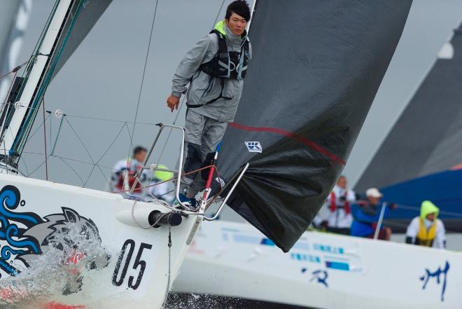 Archambault 40 Seawolf's bowman - Round Hainan Regatta 2015 &copy; Juerg Kaufmann Round Hainan Regatta