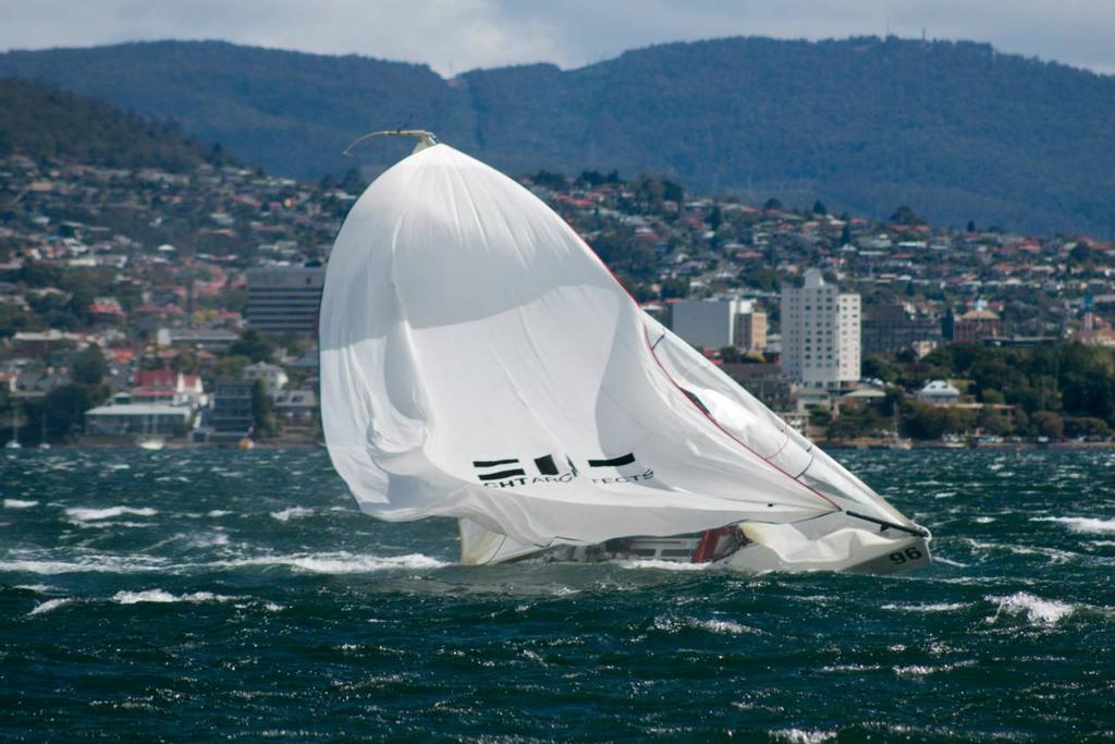 Mark Wolfenden wipes out photo copyright Sam Teidemann taken at  and featuring the  class