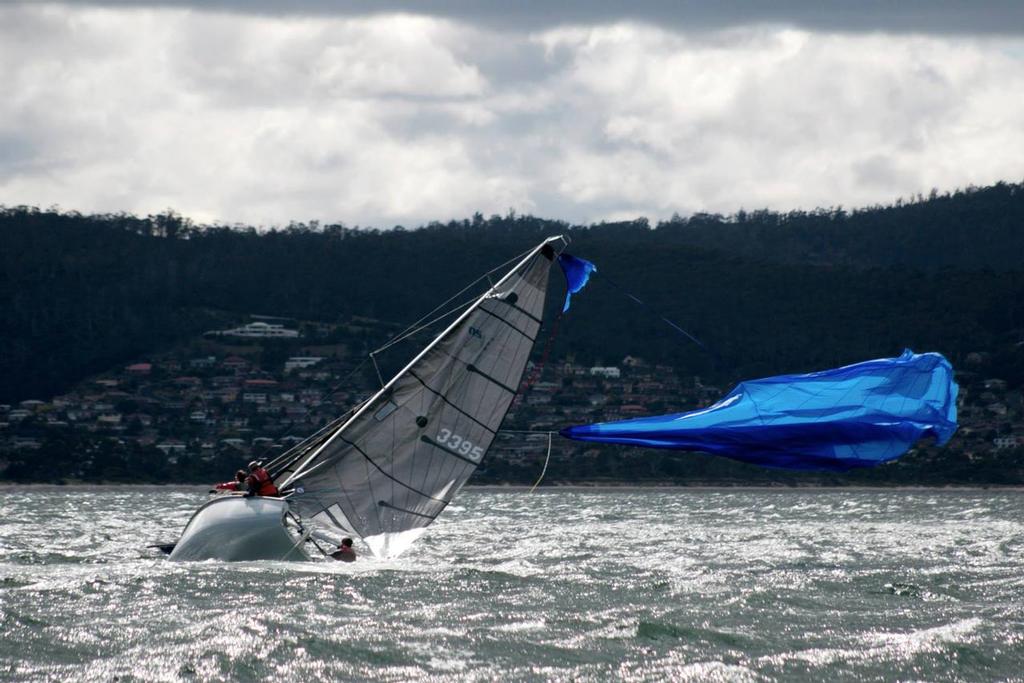 Dave Graney in Wedgewood shreds a kite © Sam Teidemann