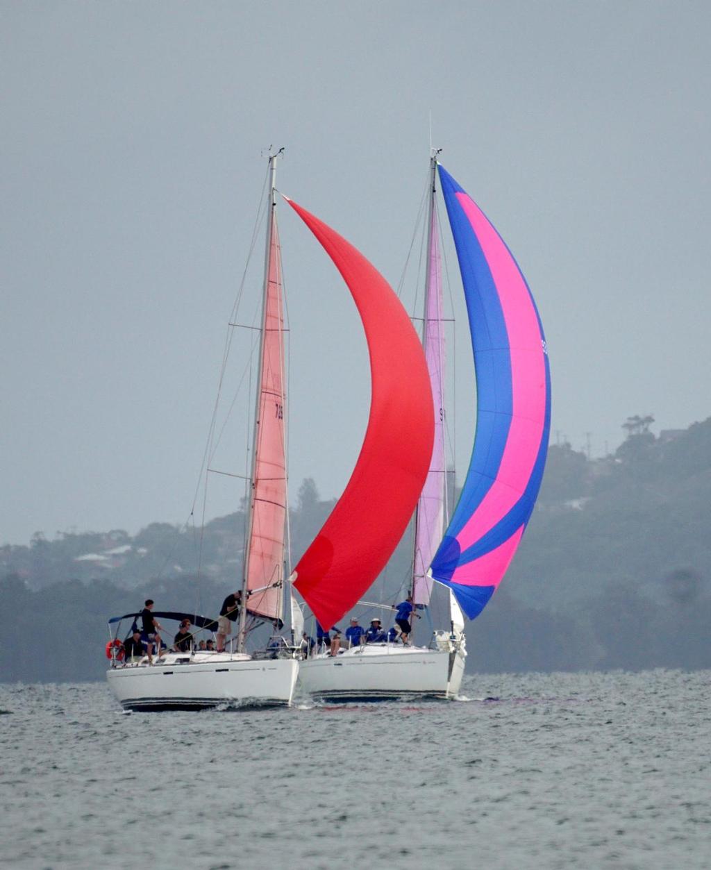 Le Frog (Greg Robinson) and Kite (Ian White) - closing stages of the HCW One Lap Dash 2015 photo copyright Greg Dickins taken at  and featuring the  class