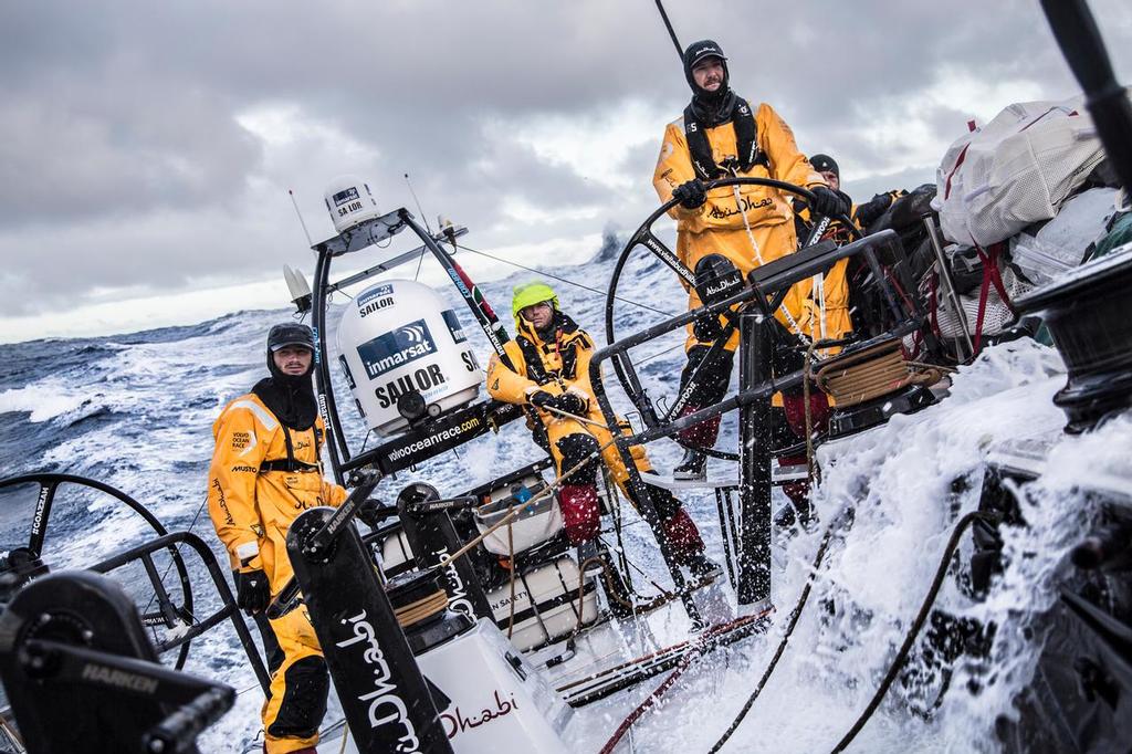 March 30, 2015. Leg 5 to Itajai onboard Abu Dhabi Ocean Racing. Day 14.  Louis Sinclair, Luke 