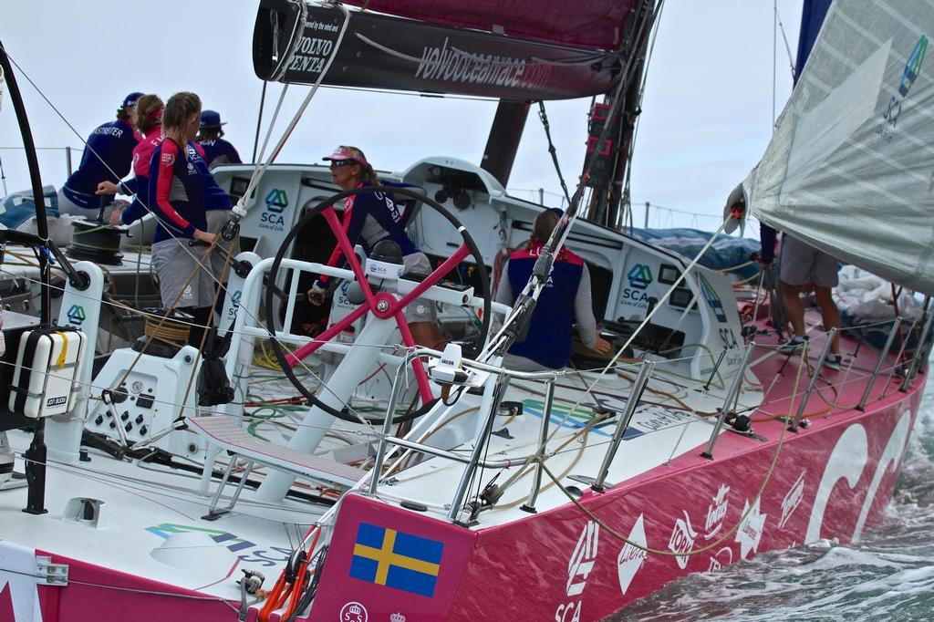 Team SCA start of Leg 5 Volvo Ocean Race, Auckland photo copyright Richard Gladwell www.photosport.co.nz taken at  and featuring the  class