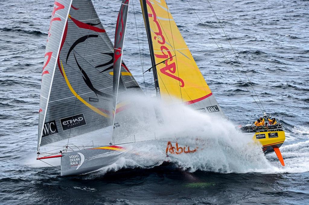 March 30, 2013. Abu Dhabi Ocean Racing - the Volvo Ocean 65 fleet around Cape Horn. photo copyright Rick Tomlinson/Volvo Ocean Race http://www.volvooceanrace.com taken at  and featuring the  class